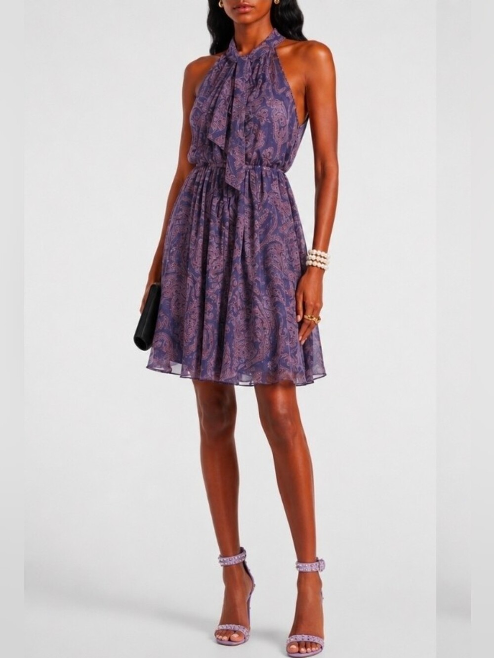 ZARA short mauve jumpsuit with print sz Large